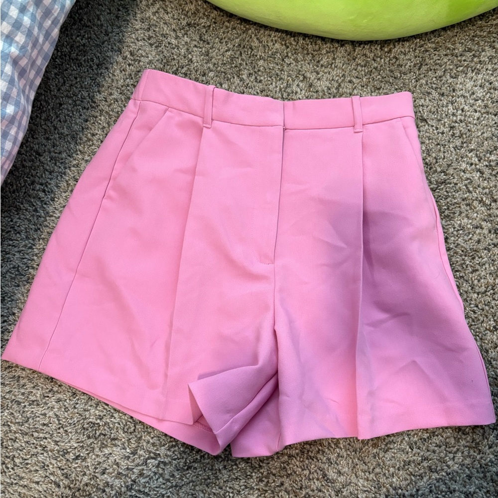 Abercrombie Sloan tailored pink shorts